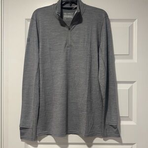 Gray Quarter-Zip Men's Shirt